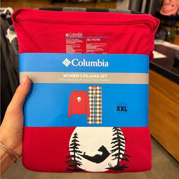 Brand New! Columbia’s Women PJ’s Red Top With Black And White Bottom’s! Size XXL - Picture 1 of 3